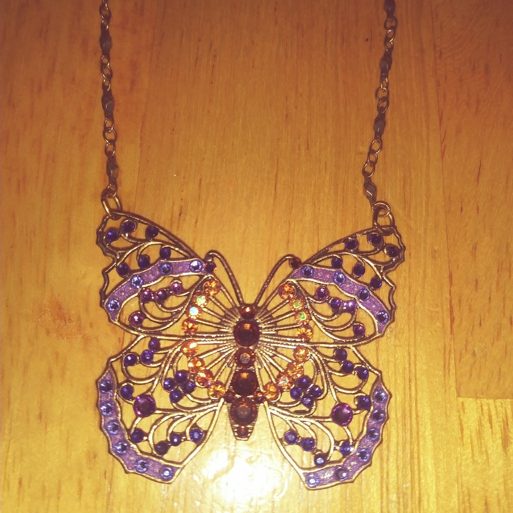 Anne Koplik Butterfly Necklace - Picture 4 of 6